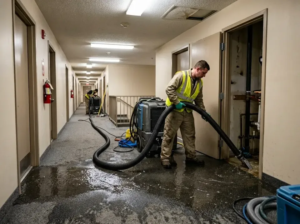multi-unit-apartment-hallway-f-005 — frequently asked questions, Emergency Burst Pipe Water Extraction & Removal in Kimberli…
